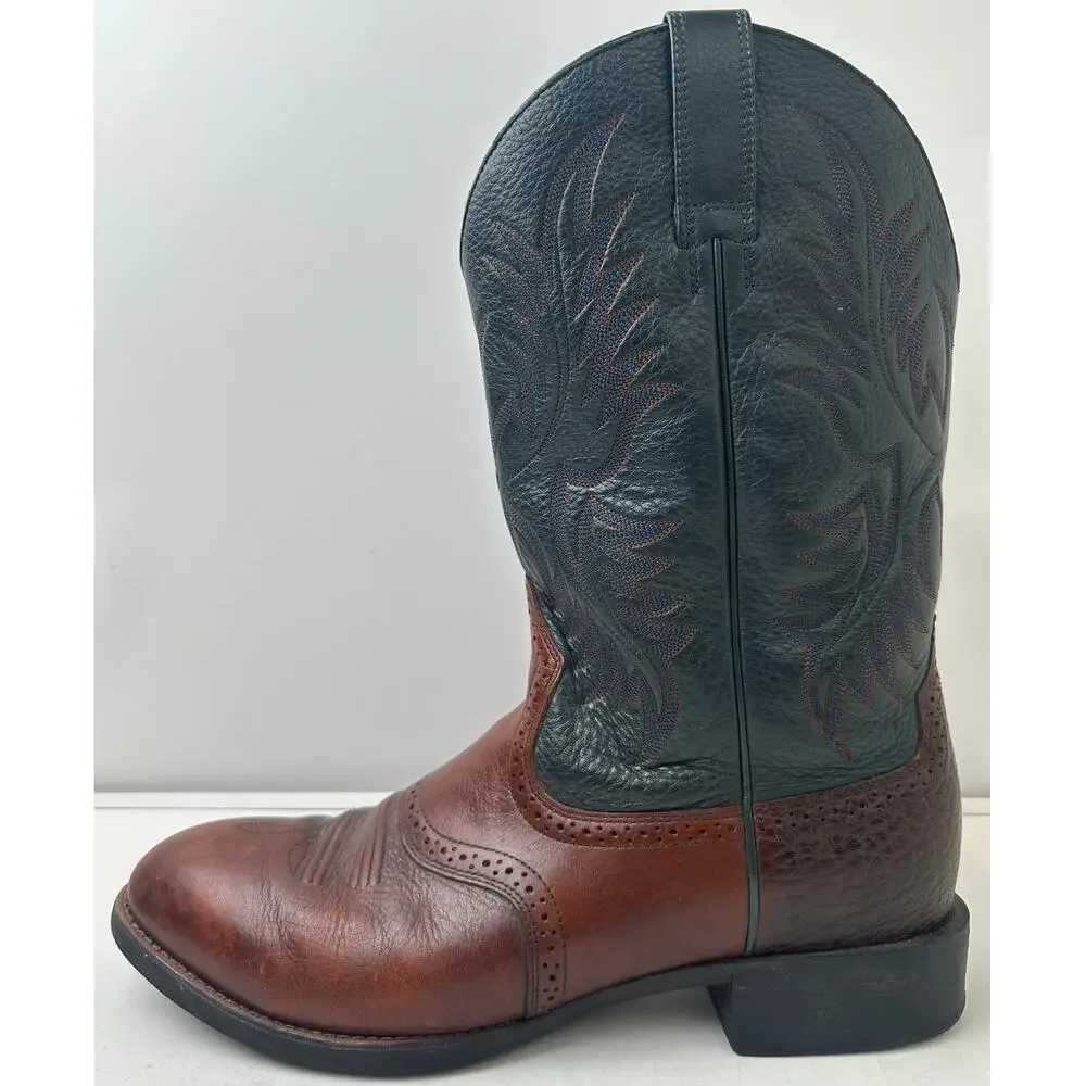 Ariat Heritage Stockman Two-Tone Western Cowboy Boots Men's Sz 13